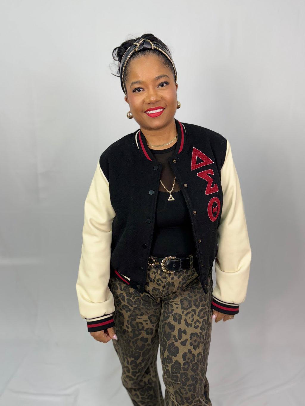 DST Cropped Varsity Jacket – Sacred Heart Collections