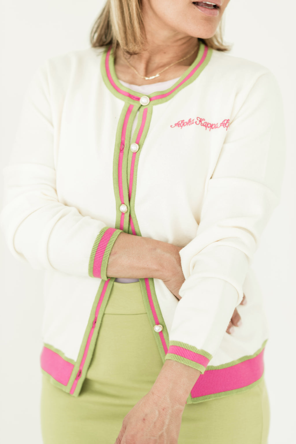 AKA Embroidered Cardigan – Sacred Heart Collections