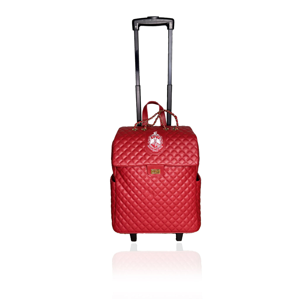 DELTA SIGMA THETA QUILTED ROLLER BAG – Sacred Heart Collections