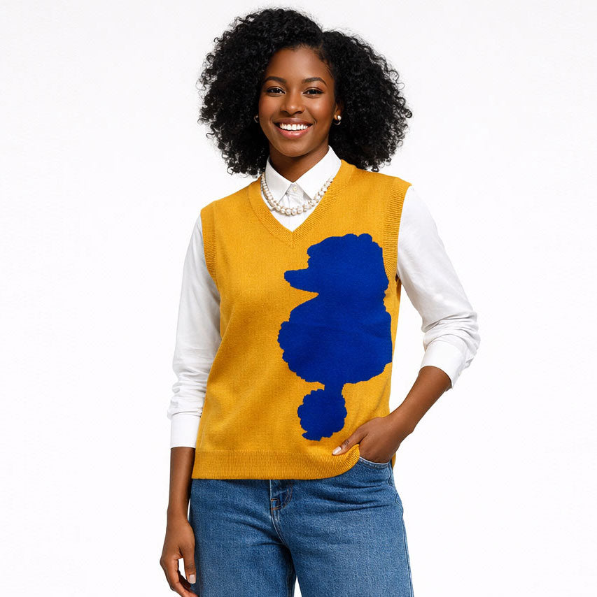 SIGMA GAMMA RHO POODLE V-NECK VEST – Sacred Heart Collections