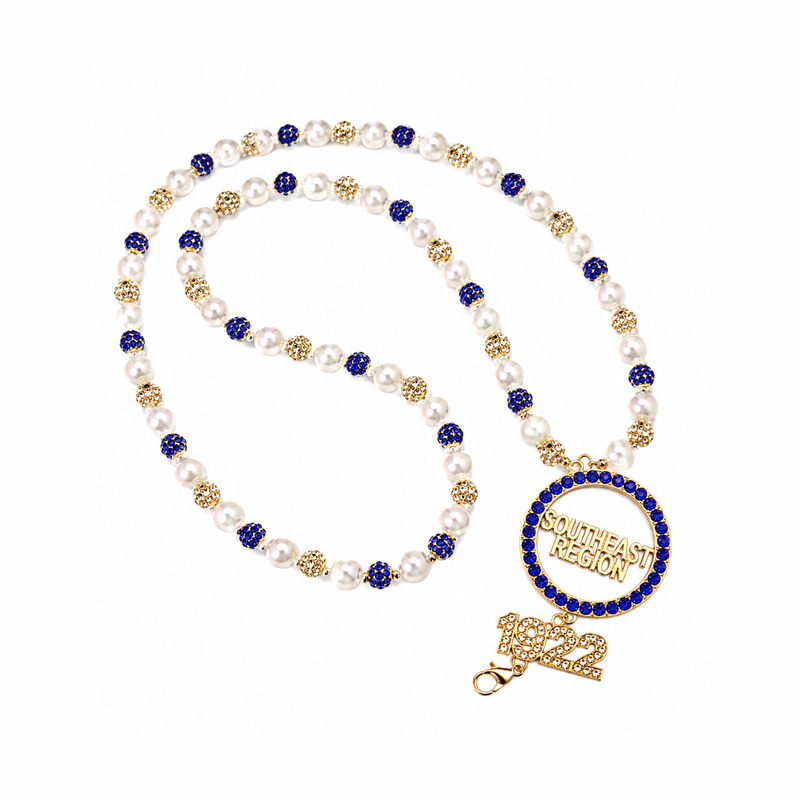 Southeastern Region Pearl + Rhinestone Lanyard
