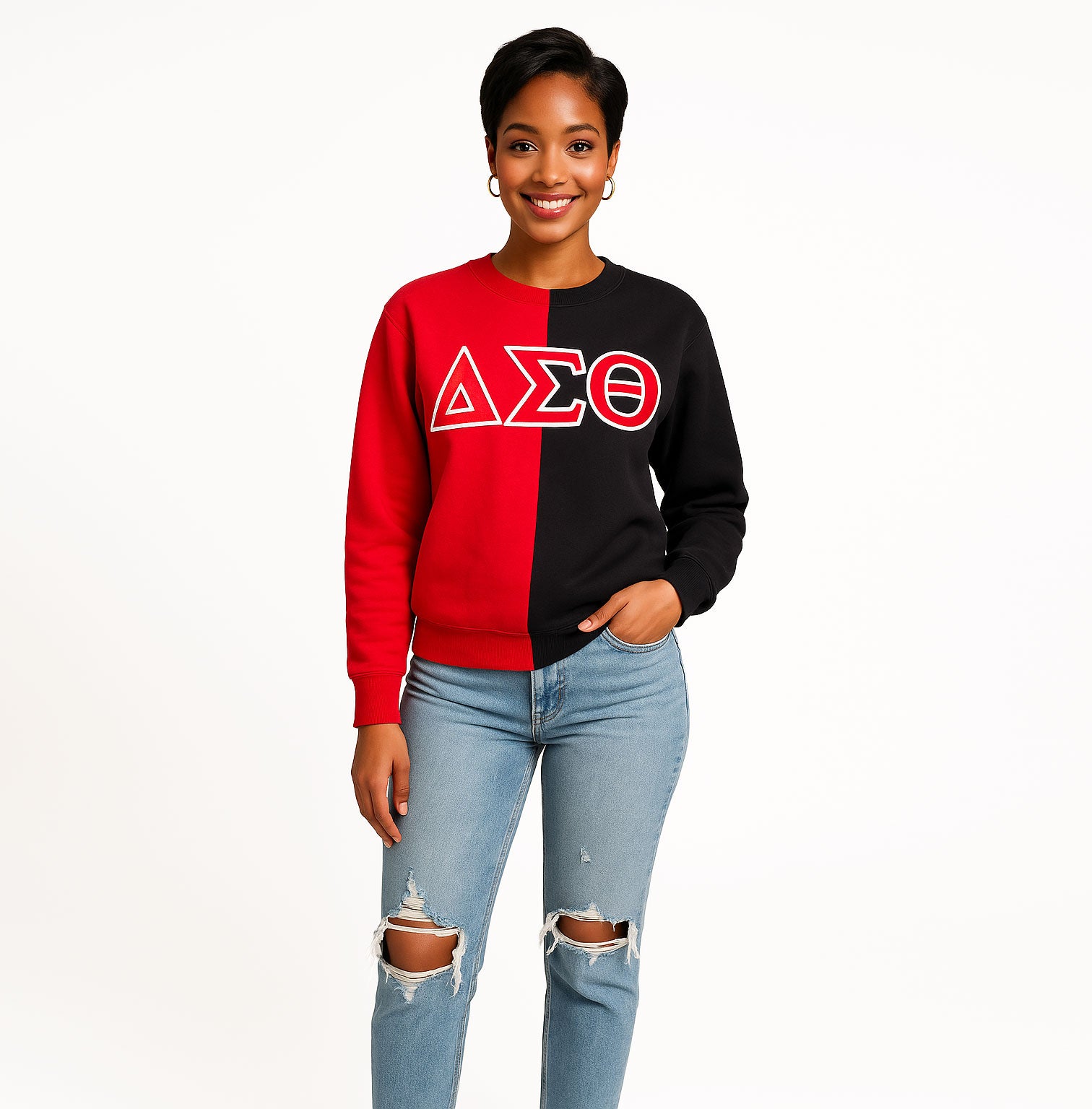 DST Colorblock Crew Neck Sweatshirt – Sacred Heart Collections