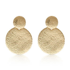 HAMMERED GOLD EARRINGS