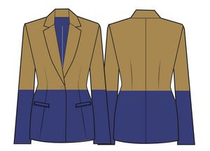 SIGMA GAMMA RHO COLOR BLOCK BLAZER