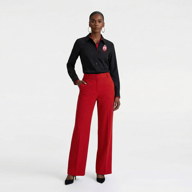 DST Houston Metropolitan Alumnae Chapter Button Front Shirt