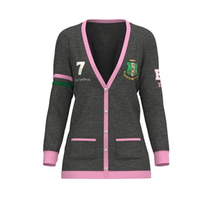 AKA VARSITY CARDIGAN- BETA UPSILON CHAPTER