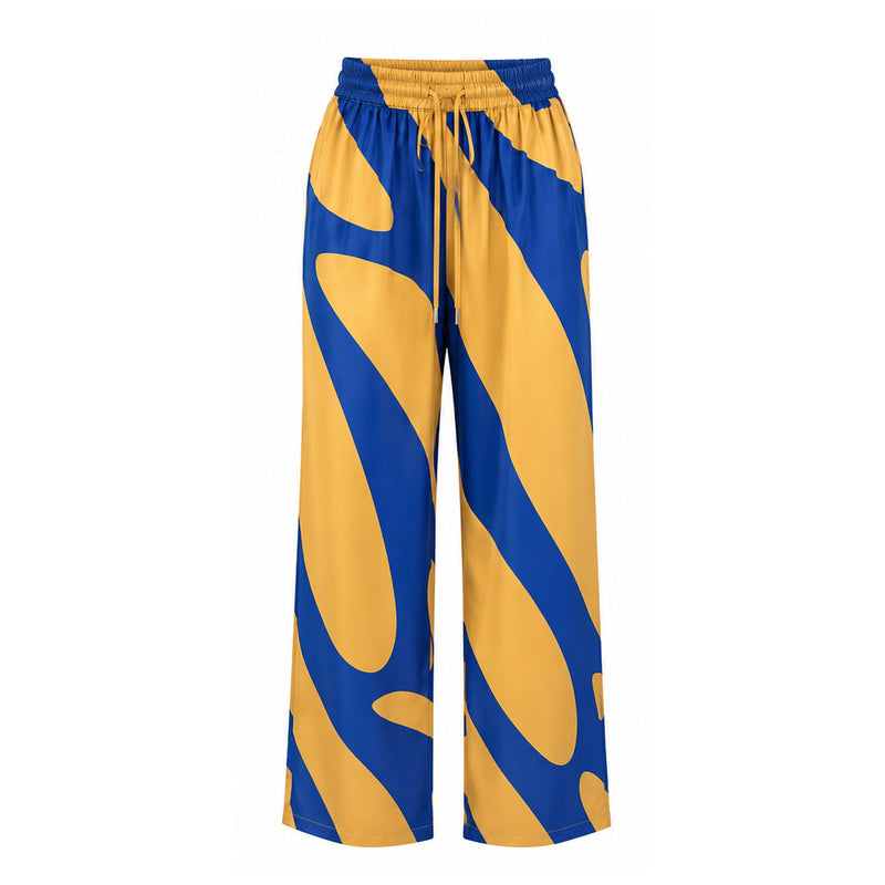 Sigma Gamma Rho Printed Satin Pants