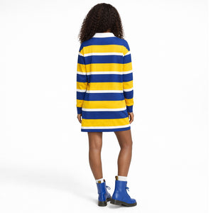 SIGMA GAMMA RHO RUGBY SHIRT DRESS BLUE/GOLD / XXL