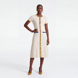 Sigma Gamma Rho Cream Sweater Dress
