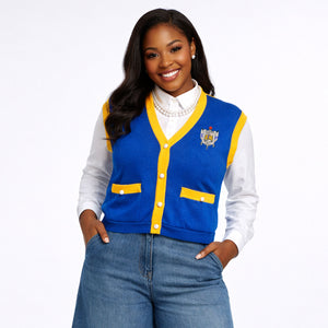 トップス Niceness Sigma Vest SIGMA GAMMA RHO V-NECK VEST – Sacred Heart Collections
