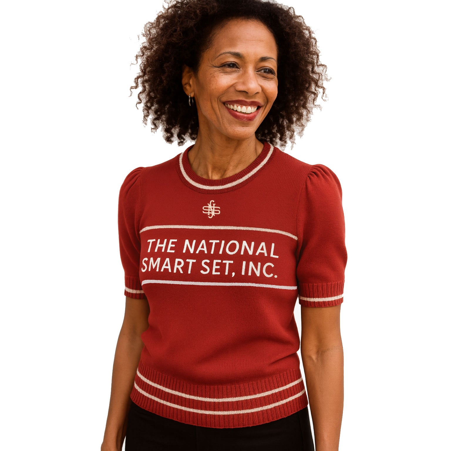 National Smart Set Short Puff Sleeve Sweater – Sacred Heart Collections