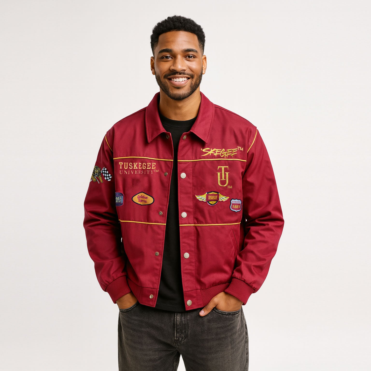 Tuskegee University Racing Jacket – Sacred Heart Collections