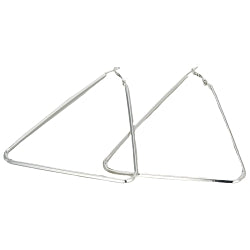 TRIANGLE HOOPS- SILVER