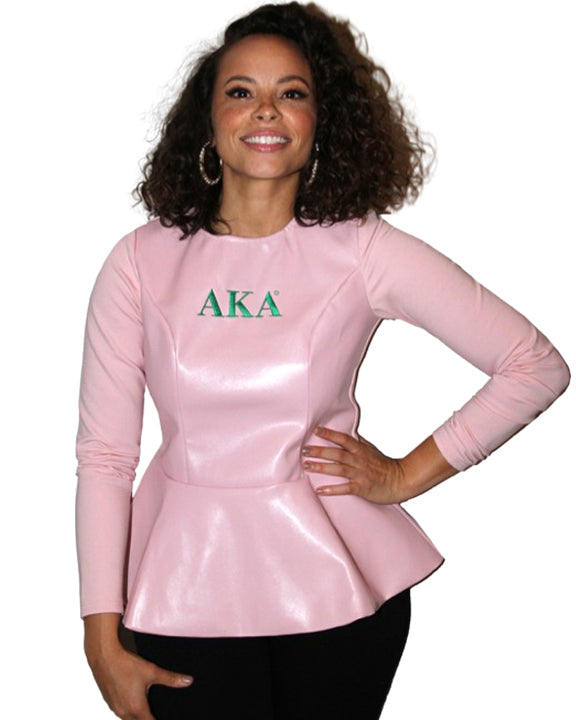 acka tweed peplum tops