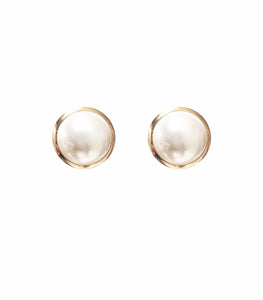 LARGE PEARL STUDS